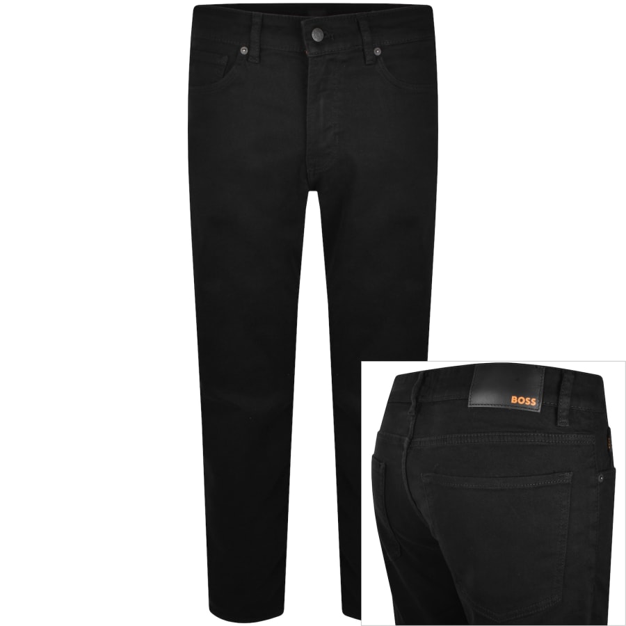 MENES Solid Black Colossus Fit Jeans